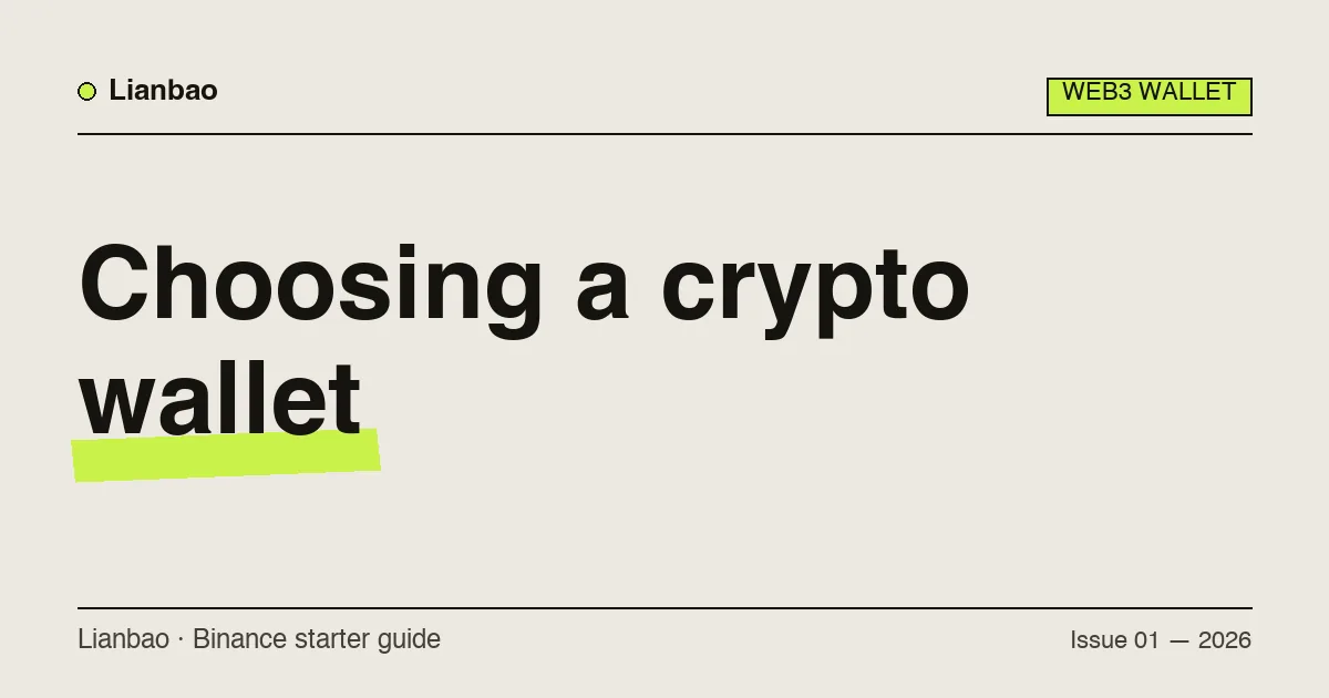 A comparison of the three wallet types — exchange-built, standalone, and hardware — for a beginner choosing one